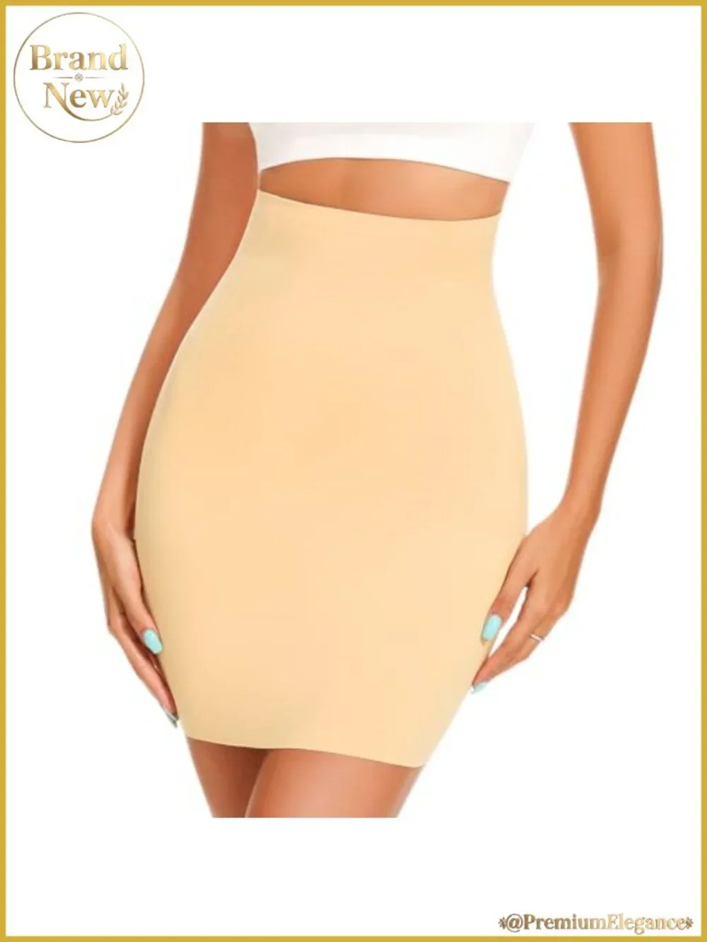 High Waist Shapewear Half Slip for Tummy Control Under Dresses